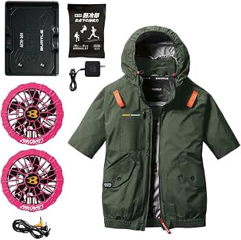 Amazon.co.jp: 2026年 ハニーピンクファン＋バッテリーセット バートル